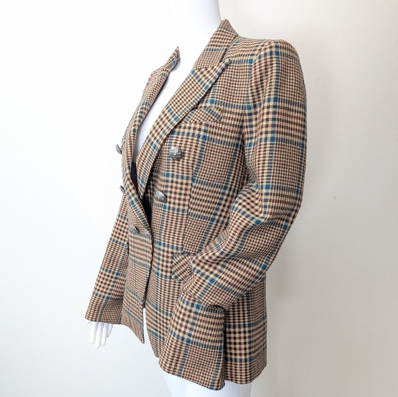 Veronica Beard Miller Plaid Wool Dickey Jacket Blazer Size 10 Celebrity - Picture 8 of 16
